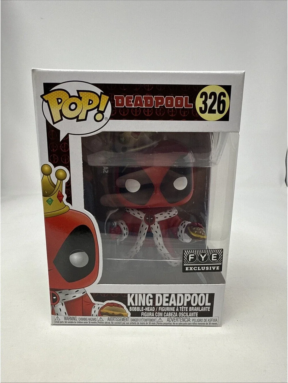 Funko Pop! Marvel Deadpool King Deadpool #326 FYE Exclusive Vinyl Figure